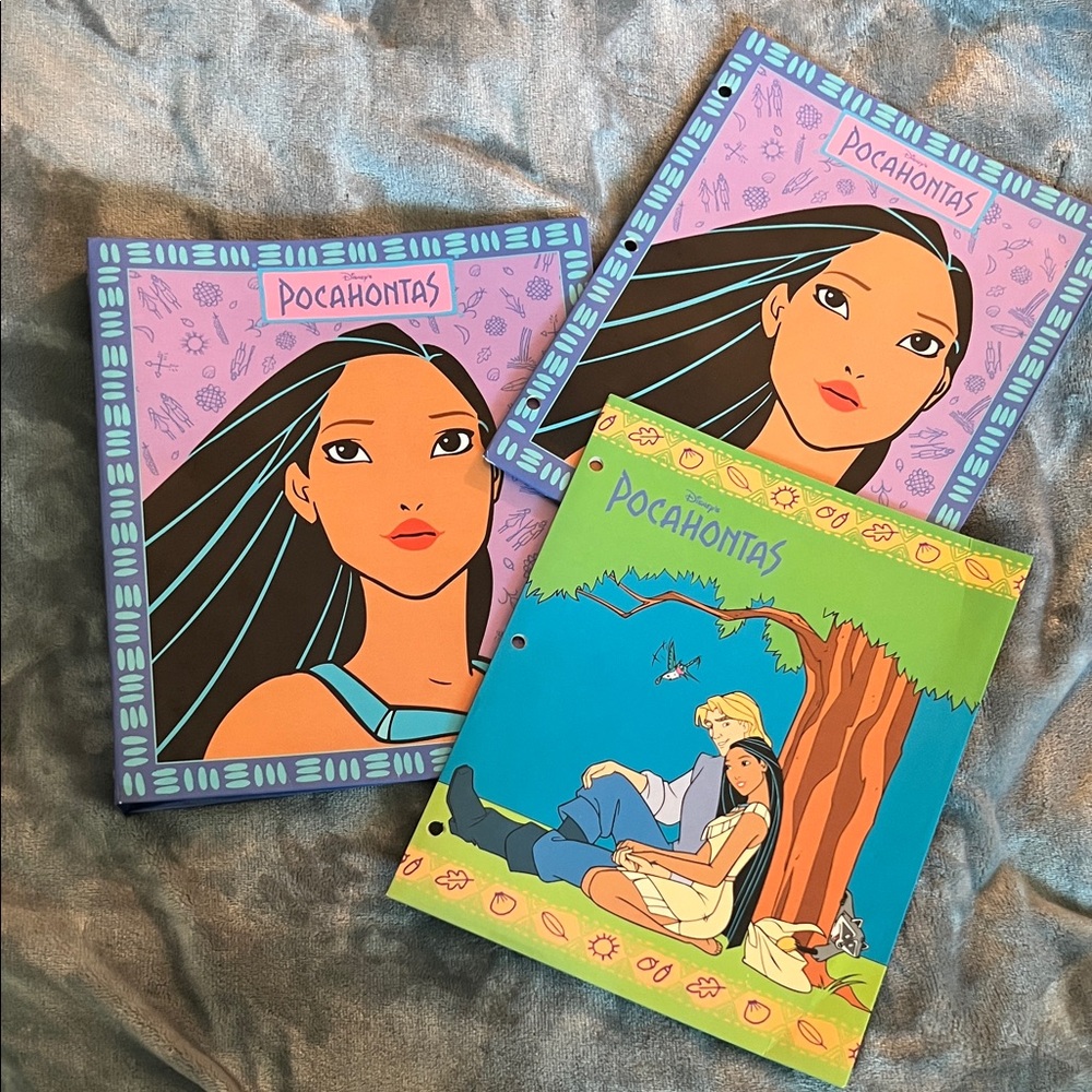 Disney Pocahontas Binder and folders